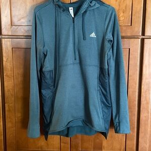 Adidas Climawarm Half Zip Hoodie Women’s Size Medium Great Condition